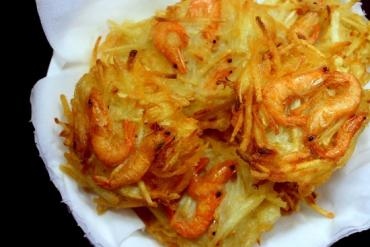 How to make fried taro shrimp cake for Tet
