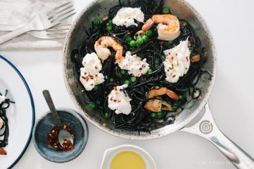 How to make pasta Noodles from squid ink(squid ink pasta)